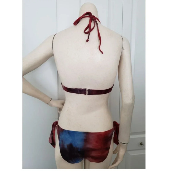 LUCKY BRAND swimsuit bikini with removable flowers size Small - Picture 2 of 11